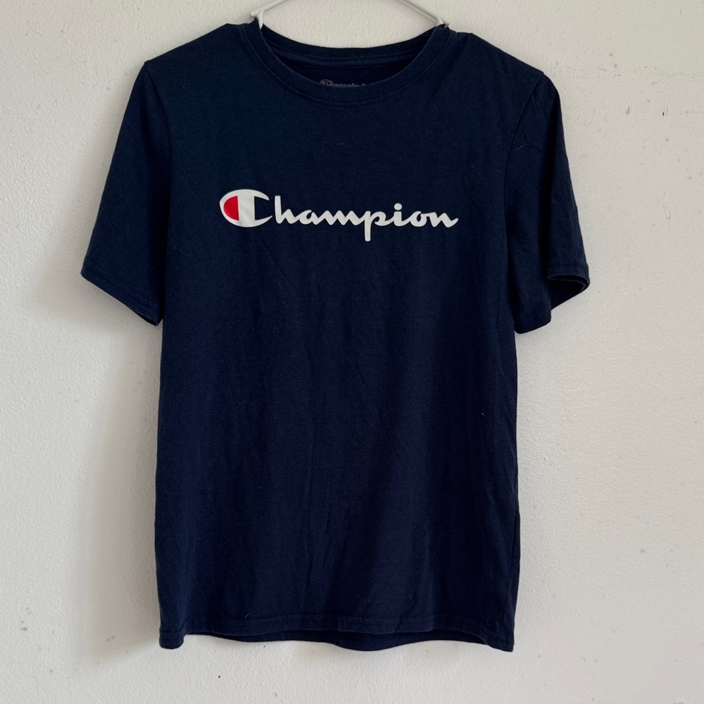 Champion Kids Dark Blue Short Sleeve Tee